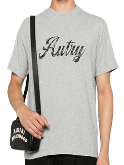 Autry - Light Grey Cotton Logo T-Shirt