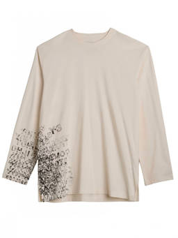 Y-3 - White Graphic Crew Neck T-Shirt