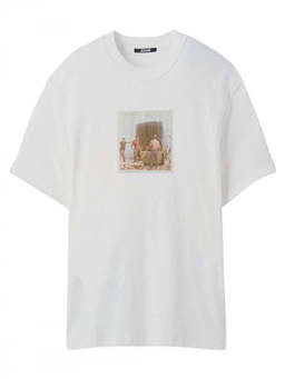 JACQUEMUS - Beige Graphic Crew Neck T-Shirt