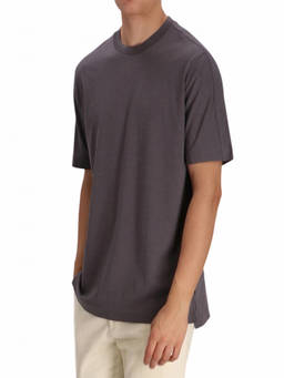 Boss - Grey Solid Crew Neck T-Shirt