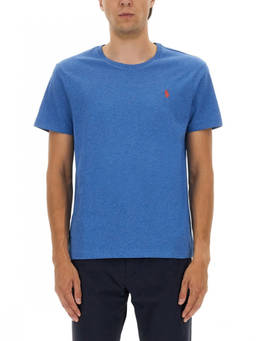 POLO RALPH LAUREN - RALPH LAUREN Blue Logo Crew Neck T-Shirt