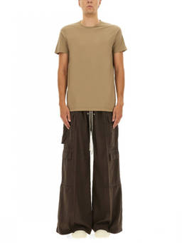 Rick Owens - Beige Solid Crew Neck T-Shirt