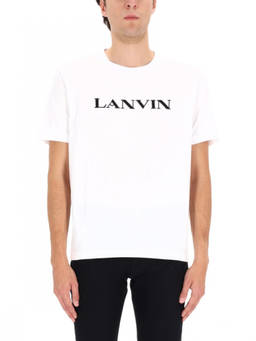 Lanvin - White Logo Crew Neck T-Shirt