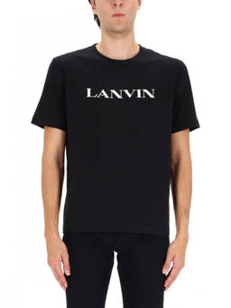 Lanvin - Black Logo Crew Neck T-Shirt