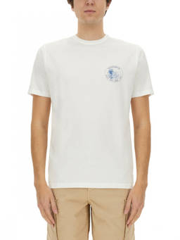 Woolrich - White Logo Crew Neck T-Shirt