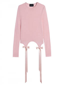 Simone Rocha - Light Pink Round Neck T-Shirt