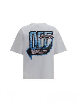 OFF-WHITE - White Graphic Logo T-Shirt