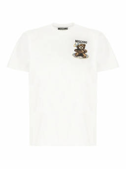 Moschino - White Crew Neck Logo T-Shirt