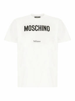 Moschino - White Logo Crew Neck T-Shirt