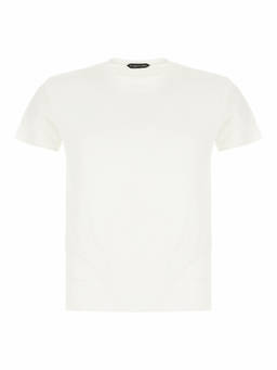 Tom Ford - White Solid Crew Neck T-Shirt