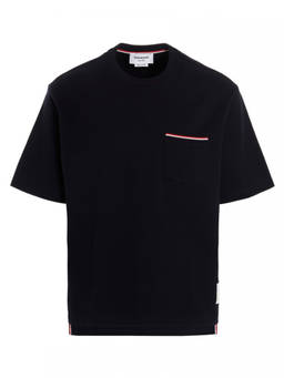 Thom Browne - Navy Blue Crew Neck T-Shirt
