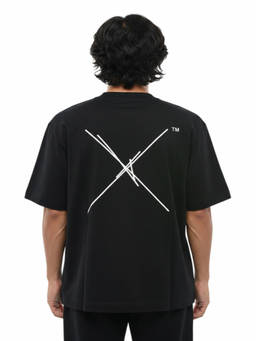 OFF-WHITE - Black Crew Neck Logo T-Shirt