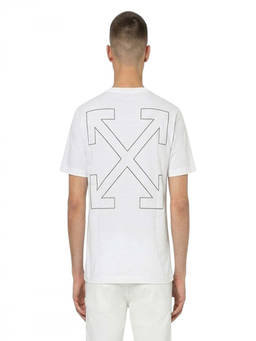 OFF-WHITE - White Logo Crew Neck T-Shirt
