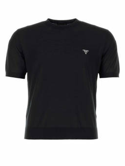 PRADA - Black Woolen T-Shirt (S)