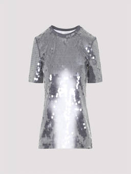 Sportmax - Silver Sequin T-Shirt (S)
