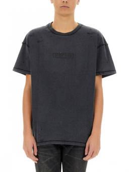 Purple Brand - Black Logo Crew Neck T-Shirt (S)