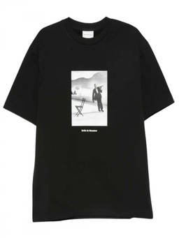 Drole De Monsieur - Black Graphic Crew Neck T-Shirt