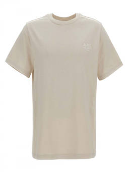 A.P.C. - Beige Logo Crew Neck T-Shirt