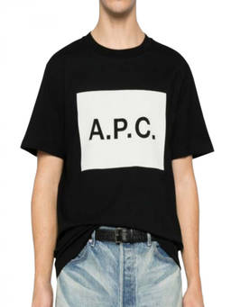 A.P.C. - Black Logo Crew Neck T-Shirt