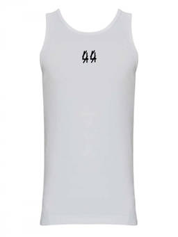 44 Label Group - White Logo Round Neck T-Shirt (S)