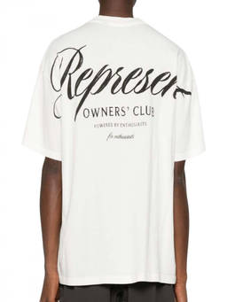 REPRESENT - White Crew Neck T-Shirt
