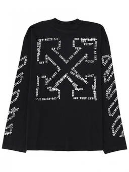 OFF-WHITE - Black Crew Neck T-Shirt