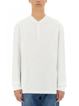 Baracuta - White Henley T-Shirt