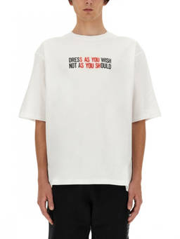 Moschino - White Crew Neck T-Shirt (L)