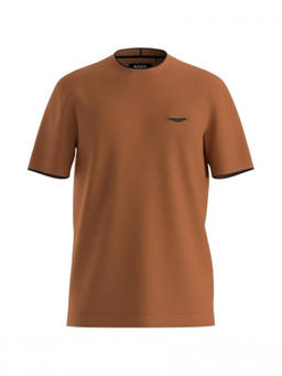 Boss - Brown Solid Crew Neck T-Shirt