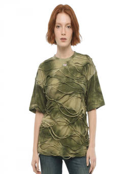 Diesel - Green Tie-Dye Crew Neck T-Shirt (2XL)