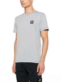 Stone Island - Grey Regular Logo T-Shirt