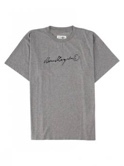MM6 Maison Margiela - Grey Relaxed Logo T-Shirt