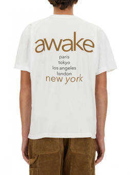 Awake Ny - White Crew Neck T-Shirt (S)