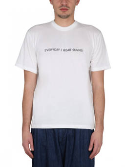 Sunnei - White Crew Neck T-Shirt (XL)