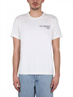 Fay - White Logo T-Shirt (S)