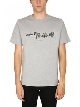Ps By Paul Smith - Grey Graphic T-Shirt (S)