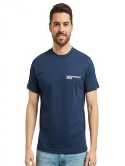 Karl Lagerfeld - Navy Blue Logo T-Shirt (M)
