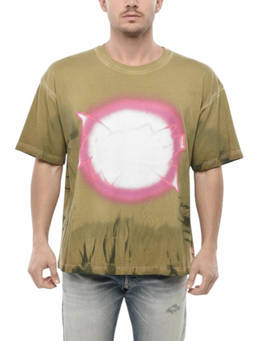 Diesel - Green Crew Neck T-Shirt