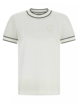 Brunello Cucinelli - White Logo Crew Neck T-Shirt