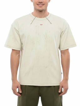 Diesel - Light Beige Logo T-Shirt (2XL)