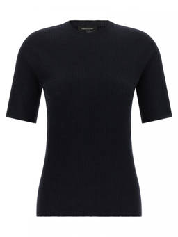 Fabiana Filippi - Black Solid Crew Neck T-Shirt