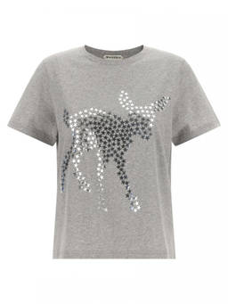 JW Anderson - Grey Graphic Crew Neck T-Shirt