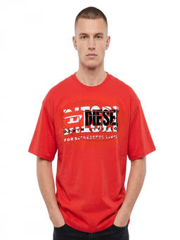 Diesel - Red Crew Neck T-Shirt (2XL)