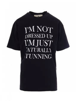 Elisabetta Franchi - Black Graphic Crew Neck T-Shirt