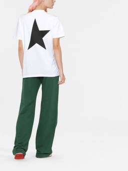 Golden Goose - White Logo Cotton T-Shirt
