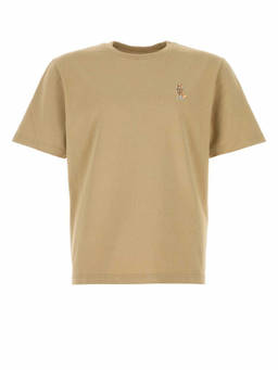 Maison Kitsune - Beige Crew Neck T-Shirt