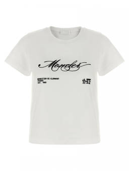 Moncler - White Embroidery T-Shirt