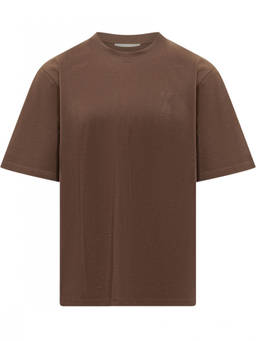 AMI Paris - Brown Crew Neck T-Shirt