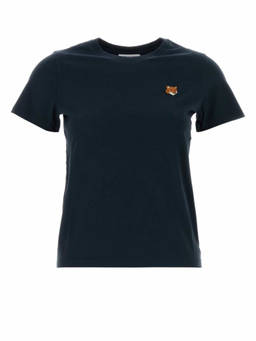 Maison Kitsune - Navy Blue Cotton T-Shirt