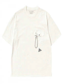 And Wander - Off White Logo T-Shirt